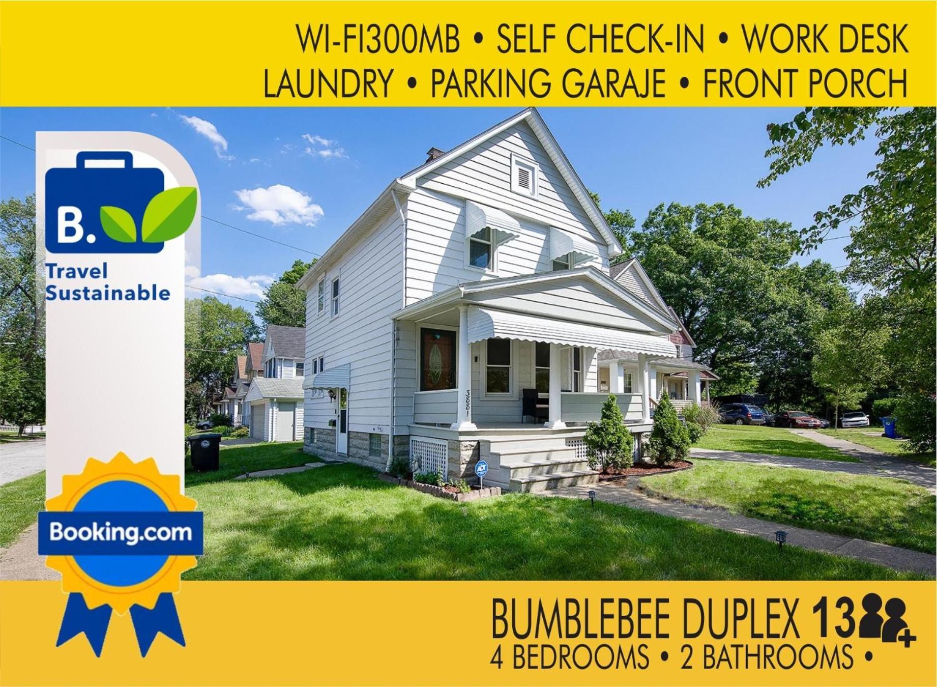 The Amber Retreat - Brooklyn Centre Comfort - Charming Space For Families, Couples & Business Travelers Near Downtown - With 300Mb Wifi, Parking & Self Check-In Cleveland Exterior foto